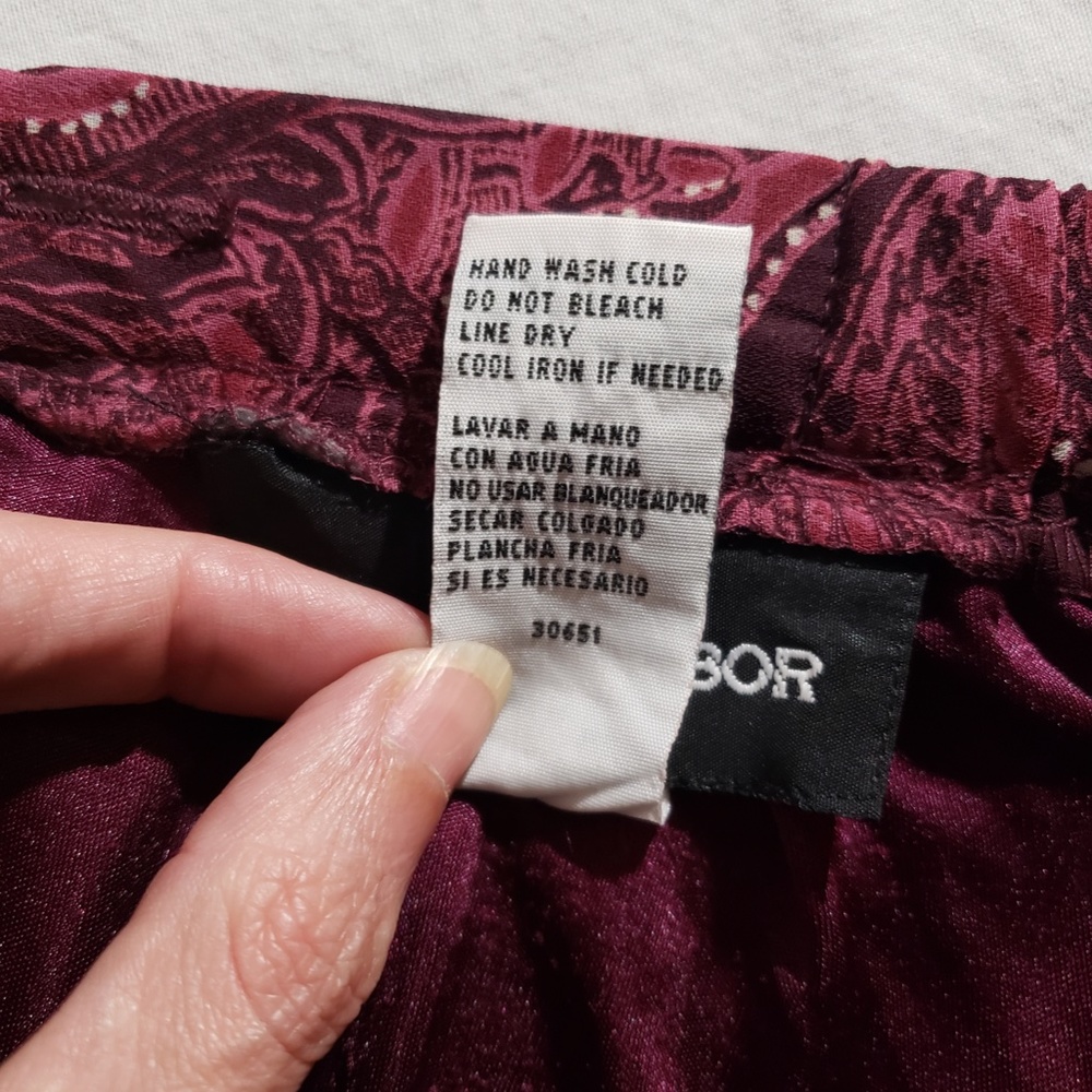*Sag Harbor* Fuchsia floral maxi skirt, 8 - Picture 8 of 8